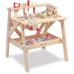 Melissa and Doug Wooden Project Solid Wood Workbench 12369 000772123693