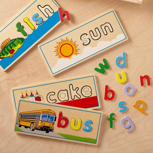 Melissa and Doug See Και Spell Ξύλινο Εκπαιδευτικό Παιχνίδι Με 8 Πλακέτες Διπλής Όψης Και 64 Γράμματα 12940 000772129404