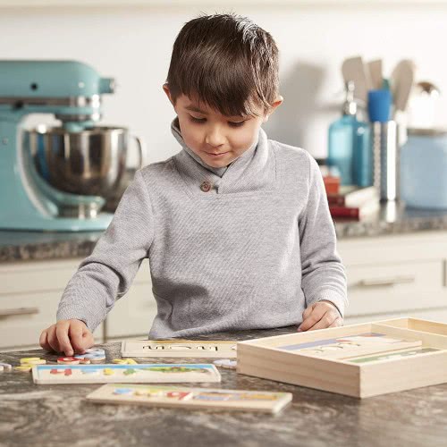 Melissa and Doug See Και Spell Ξύλινο Εκπαιδευτικό Παιχνίδι Με 8 Πλακέτες Διπλής Όψης Και 64 Γράμματα 12940 000772129404