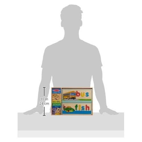 Melissa and Doug See Και Spell Ξύλινο Εκπαιδευτικό Παιχνίδι Με 8 Πλακέτες Διπλής Όψης Και 64 Γράμματα 12940 000772129404