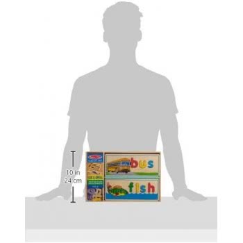 Melissa and Doug See Και Spell Ξύλινο Εκπαιδευτικό Παιχνίδι Με 8 Πλακέτες Διπλής Όψης Και 64 Γράμματα 12940 000772129404