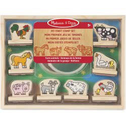 Melissa and Doug My First Wooden Stamp Set - Animals 12390 000772123907