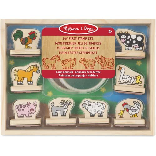 Melissa and Doug My First Wooden Stamp Set - Animals 12390 000772123907