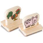 Melissa and Doug My First Wooden Stamp Set - Animals 12390 000772123907