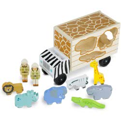 Melissa and Doug Animal Rescue Sorting Ξύλινο Φορτηγό Διάσωσης Ζώων 15180 000772151801