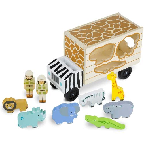 Melissa and Doug Animal Rescue Sorting Ξύλινο Φορτηγό Διάσωσης Ζώων 15180 000772151801
