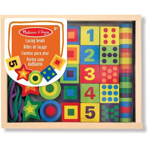 Melissa and Doug Lacing Beads In A Box 13775 000772137751
