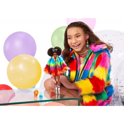 Mattel Barbie Extra Rainbow Coat GVR04 887961931884