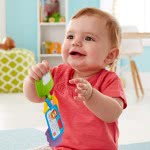 Mattel Hit The Road Activity Keys, Take-Along Baby Rattle And Teething Toy With Mirror GWW64 887961911299