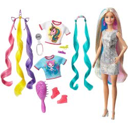 Mattel Barbie Fantasy Hair Φανταστικά Μαλλιά Ξανθιά Κούκλα GHN04 887961797541