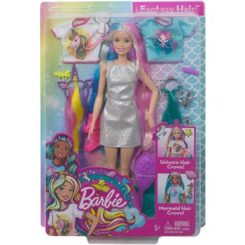 Mattel Barbie Fantasy Hair Φανταστικά Μαλλιά Ξανθιά Κούκλα GHN04 887961797541