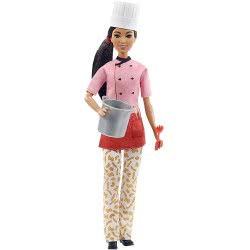 Mattel Barbie Pasta Chef Μελαχρινή Κούκλα (30,40-Cm) Σεφ GTW38 887961921380