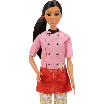 Mattel Barbie Pasta Chef Μελαχρινή Κούκλα (30,40-Cm) Σεφ GTW38 887961921380