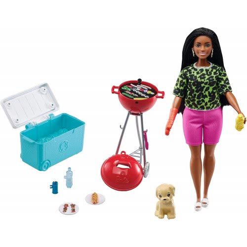 Mattel Barbie Mini Playset With Themed Accessories And Pet, BBQ Theme With Scented Grill GRG75 / GRG76 887961903966