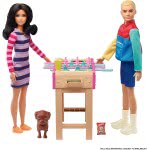 Mattel Barbie Έπιπλα Mini Playset Με Κατοικίδιο Σκυλάκι, Επιτραπέζιο Ποδοσφαιράκι Και Αξεσουάρ GRG75 / GRG77 887961903959