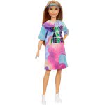 Mattel Barbie Fashionistas Doll 159, Petite, Με Καφέ Μαλλιά Που Φοράει Μπλουζάκι Femme And Fierce FBR37 / GRB51 887961900309