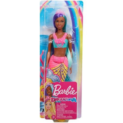 Mattel Barbie Dreamtopia Mermaid Doll, 12-Inch, Teal And Purple Hair, Multi GJK07 / GJK10 887961812992