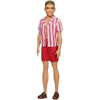 Mattel Barbie Ken 60Η Επέτειος Κούκλα Στο Throwback Beach Look With Swimsuit Και Sandals GRB41 / GRB42 887961899948