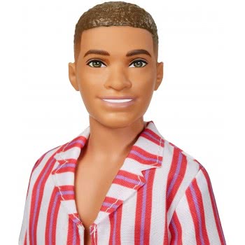 Mattel Barbie Ken 60Η Επέτειος Κούκλα Στο Throwback Beach Look With Swimsuit Και Sandals GRB41 / GRB42 887961899948
