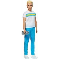 Mattel Barbie Ken 60Th Anniversary Doll In Throwback Workout Look With T-Shirt, Athleisure Pants, Sneakers GRB41 / GRB43 8879618