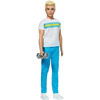 Mattel Barbie Ken 60Th Anniversary Doll In Throwback Workout Look With T-Shirt, Athleisure Pants, Sneakers GRB41 / GRB43 8879618