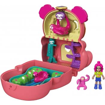 Mattel Polly Pocket Flip Tropical Sloth GTM56 / GTM59 887961918168