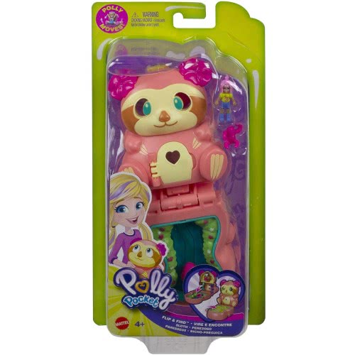 Mattel Polly Pocket Flip Tropical Sloth GTM56 / GTM59 887961918168