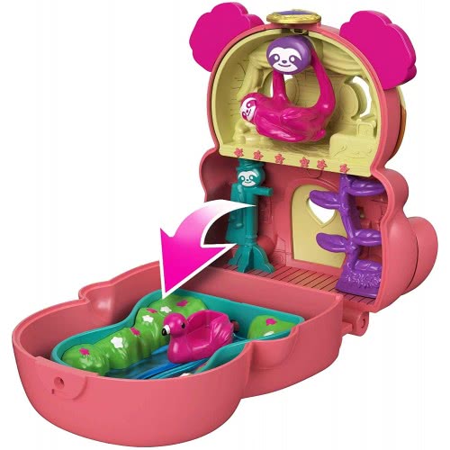 Mattel Polly Pocket Flip Tropical Sloth GTM56 / GTM59 887961918168