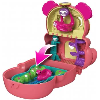Mattel Polly Pocket Flip Tropical Sloth GTM56 / GTM59 887961918168