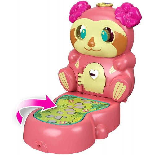 Mattel Polly Pocket Mini Σετάκια Flip And Reveal Tropical Sloth Βραδύποδας GTM56 / GTM59 887961918168
