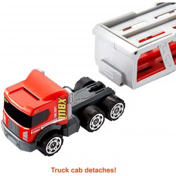Mattel Matchbox Fire Rescue Hauler Playset Themed Hauler With 1 Fire-Themed Vehicle, Holds 16 Cars GWM23 887961942736