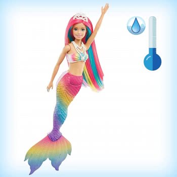 Mattel Barbie Γοργόνα Μεταμόρφωση Ουράνιο Τόξο GTF89 887961913941