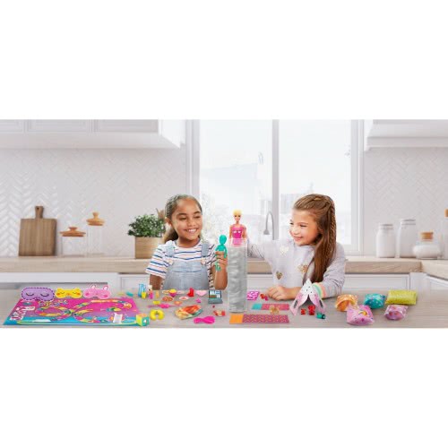 Mattel Barbie Color Reveal Slumber Party Fun Set, 50+ Surprises Including 2 Dolls, 3 Pets And 36 Accessories GRK14 887961905823