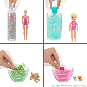 Mattel Barbie Color Reveal Slumber Party Fun Set, 50+ Surprises Including 2 Dolls, 3 Pets And 36 Accessories GRK14 887961905823