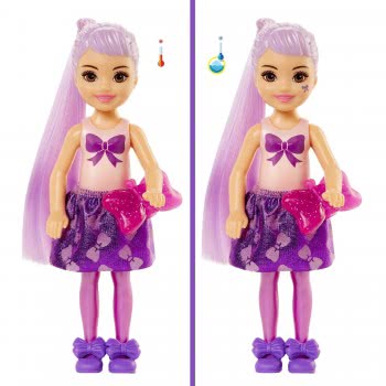 Mattel Barbie Color Reveal Chelsea Shimmer Series Τσέλσι Με 6 Εκπλήξεις GTT23 887961920291