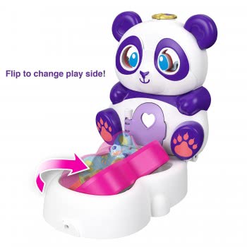 Mattel Polly Pocket Flip And Find Panda Compact, Πάντα GTM56 / GTM58 887961918113