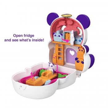 Mattel Polly Pocket Flip And Find Panda Compact, Flip Feature Creates GTM56 / GTM58 887961918113