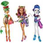 Mattel Monster High Κούκλες Beach (3 Σχέδια) CBX53 887961016765