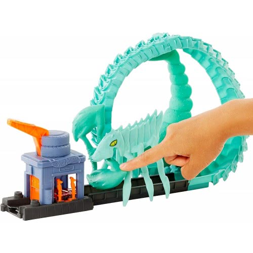 Mattel Hot Wheels Πίστες City Με Τέρατα - Toxic Scorpion Attack FNB05 / GTT67 887961920635