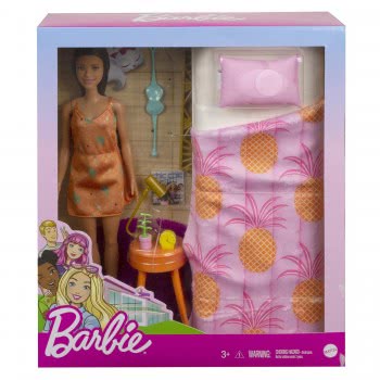 Mattel Barbie Doll And Bedroom Furniture Playset GTD87 / GRG86 887961904062