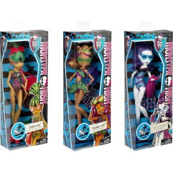 Mattel Monster High Κούκλες Beach (3 Σχέδια) CBX53 887961016765