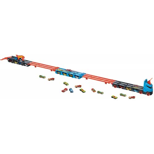 Mattel Hot Wheels Νταλίκα - Πίστα 2 Σε 1 Αγώνων Με 3 Αυτοκινητάκια Κλίμακας 1:64 GVG37 887961925203