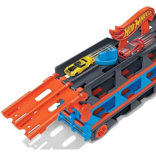 Mattel Hot Wheels Νταλίκα - Πίστα 2 Σε 1 Αγώνων Με 3 Αυτοκινητάκια Κλίμακας 1:64 GVG37 887961925203
