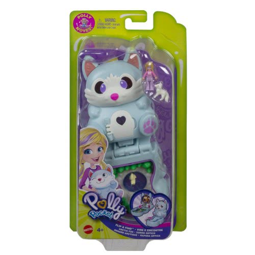Mattel Polly Pocket Mini Flip And Reveal Arctic Fox GTM56 / GTM57 887961918151