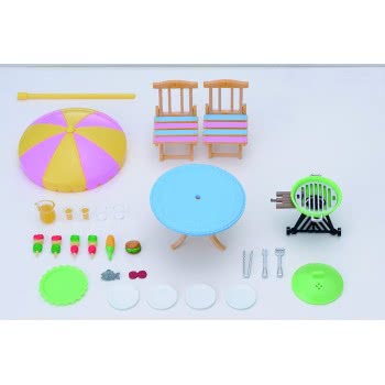 Epoch Sylvanian Families Σετ Μπάρμπεκιου Για Κήπο 4869 5054131048696