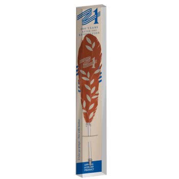 Diakakis imports Pen With Colored Feather In A Case Greece 2021 - 4 Designs 000201012 5205698502446