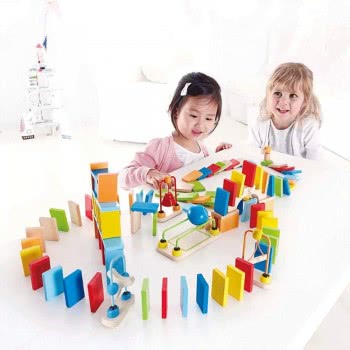Hape Early Explorer Ξύλινο Ντόμινο Dynamo Dominoes E1042 6943478011595