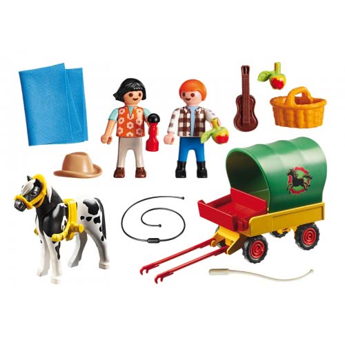 Playmobil Άμαξα Με Πόνυ Και Παιδάκια 6948 4008789069481