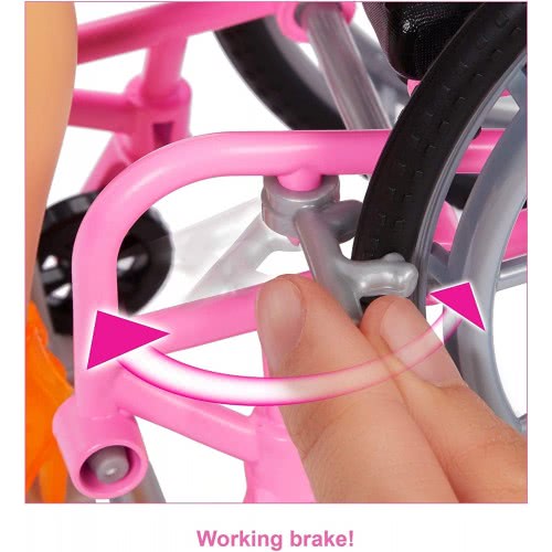 Mattel Barbie Fashionistas Με Αναπηρικό Αμαξίδιο GRB93 887961900439