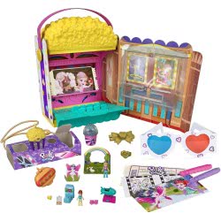 Mattel Polly Pocket Un-Box-It Playset, Popcorn Shape Box Σινεμά Ποπ Κορν Σετ GVC96 887961922912